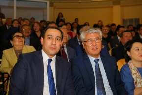 Minister of Culture and Sport of RK Arystanbek Mukhamediuly and  rector Arman Zhudebayev