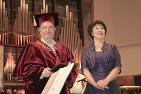 V. Gergiev was awarded the title "Honorary Professor" of the Kazakh Conservatory