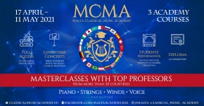 Young Talents and World-Renowned Professors will Meet at the Malta Classic Music Academy in 2021