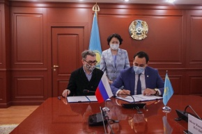 Heads of leading creative universities in the country and representatives of the creative teams headed by the Minister of Culture and Sports of Kazakhstan Aktoty Raiymkulova met with colleagues and the heads of the Russian Institute of Theater Arts