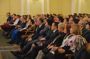Audience in the Great Hall of the Moscow Conservatory